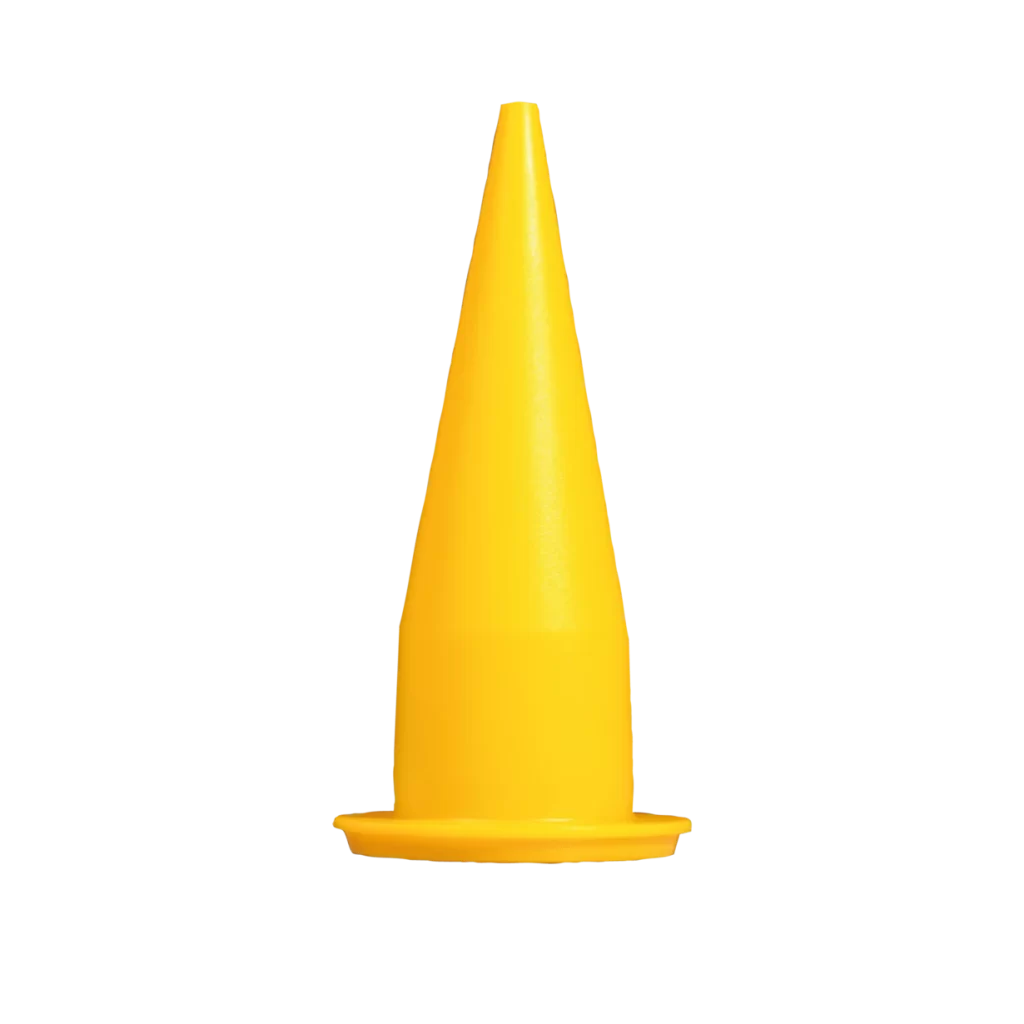 Trichterdüse gelb für Folienbeutel