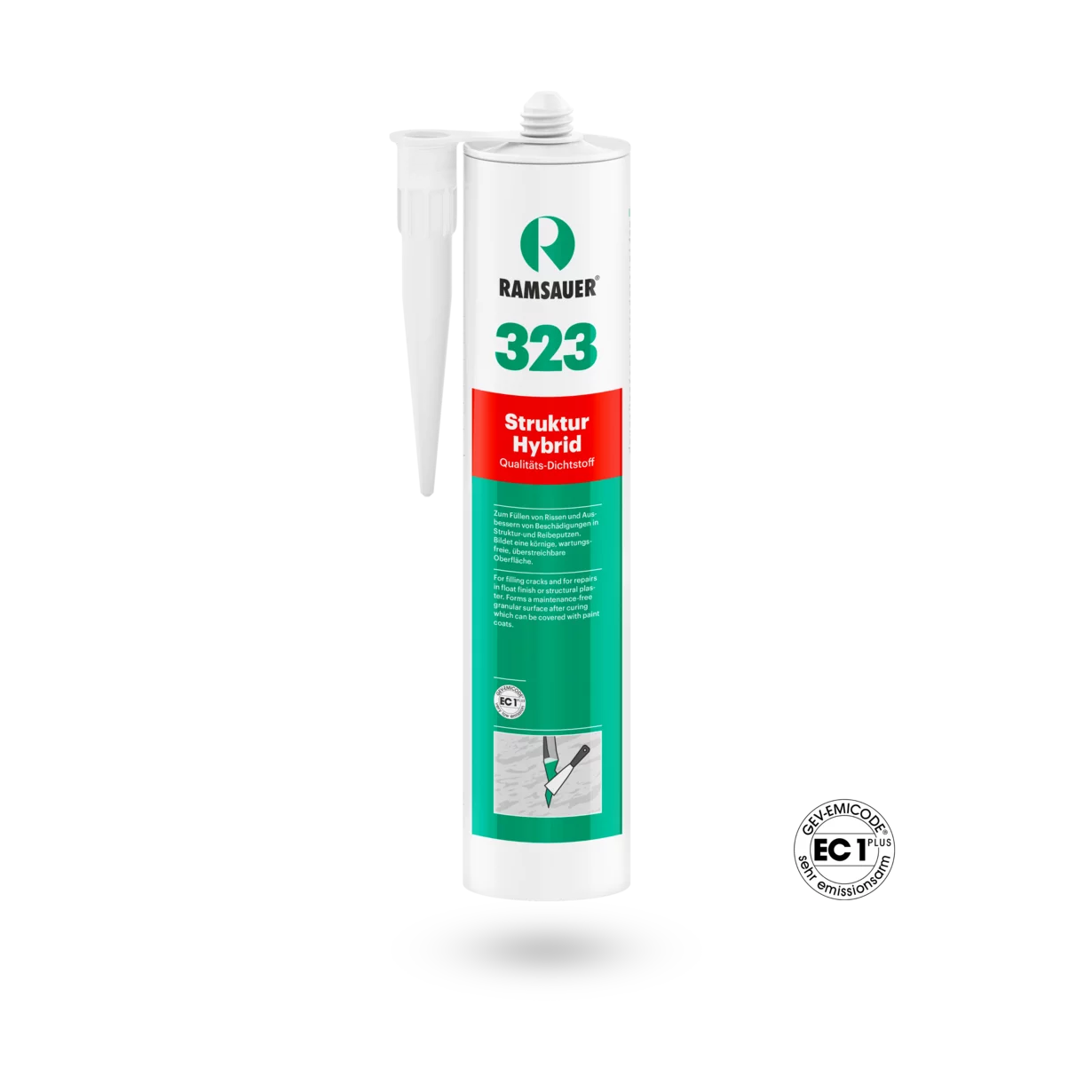 Ramsauer 323 Struktur Hybrid fijn wit 310ml