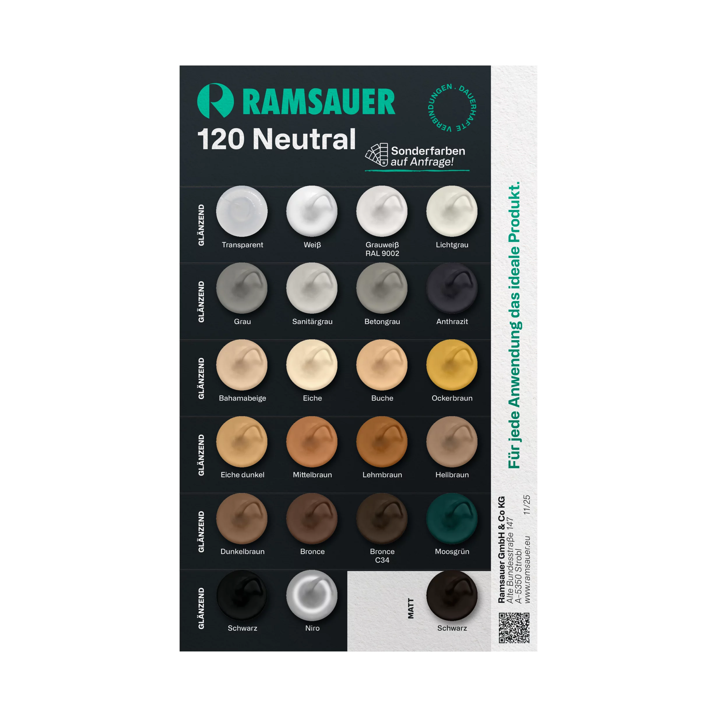 120 Kleurenkaart